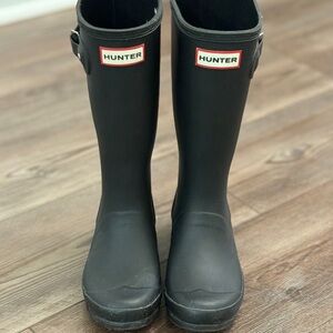 Hunter Classic Black Waterproof Boots Girls